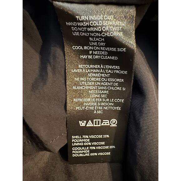 Anthropologie NWT Maeve Drop Waist Black Velvet Mini Dress Small - Picture 8 of 8